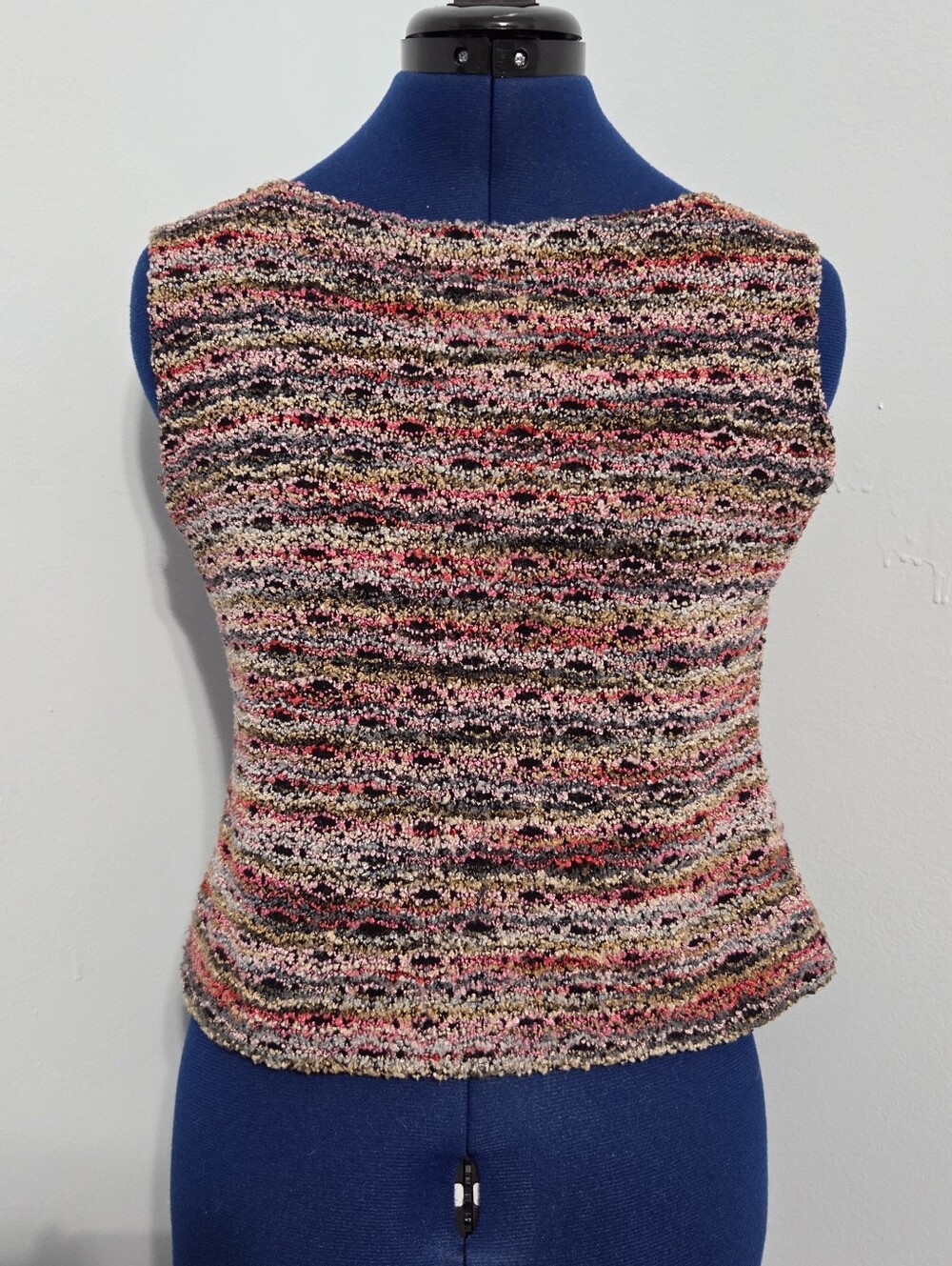 Vintage Colorful Boucle Tank Top